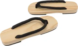 1 Pair Japanese Wooden Sandals Flip Flops Traditional Kimono Geta Sandals