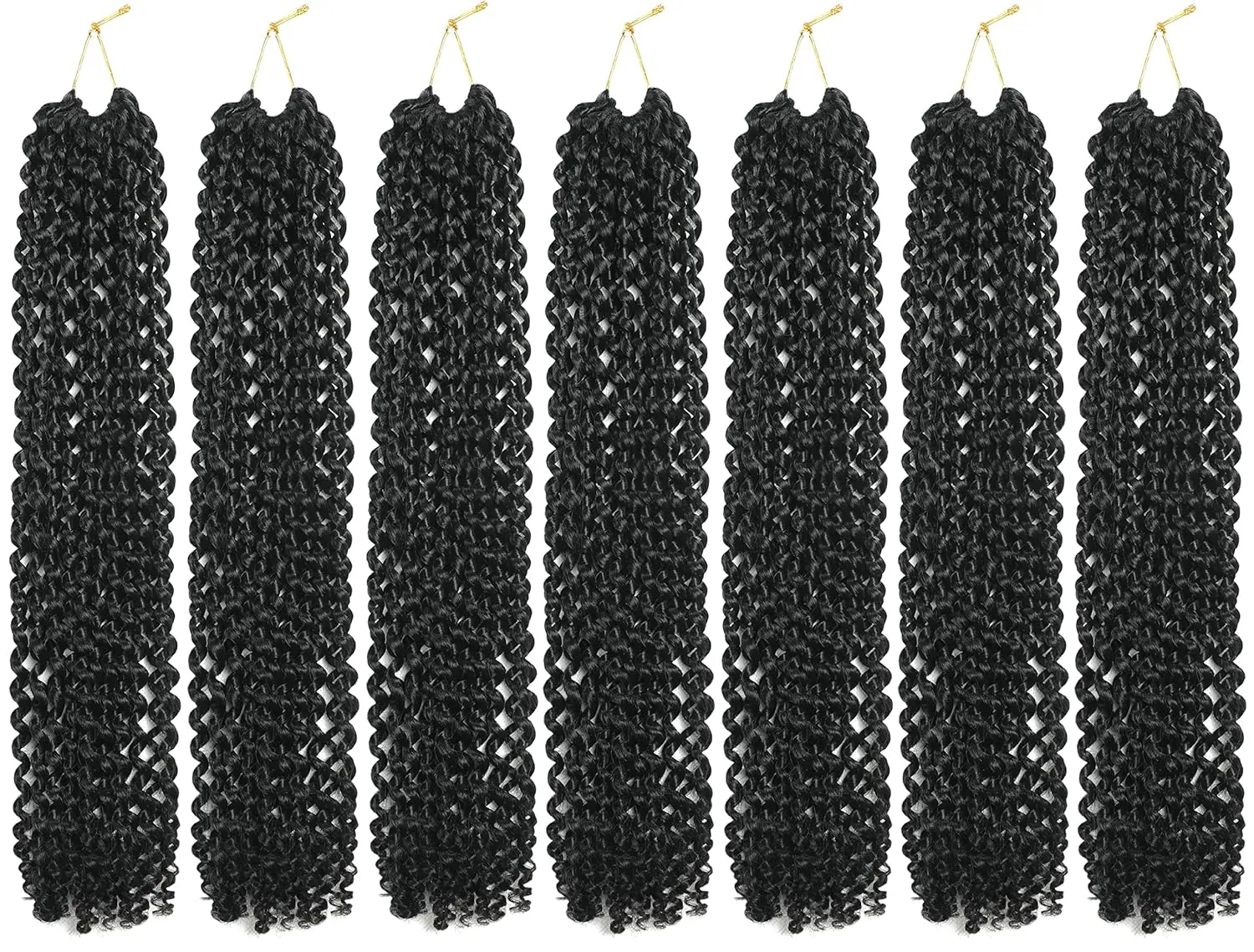 18 Inch 7 Packs Passion Twist Hair Water Wave Crochet Hair Pre Looped Bohemian Braids for Black Women
