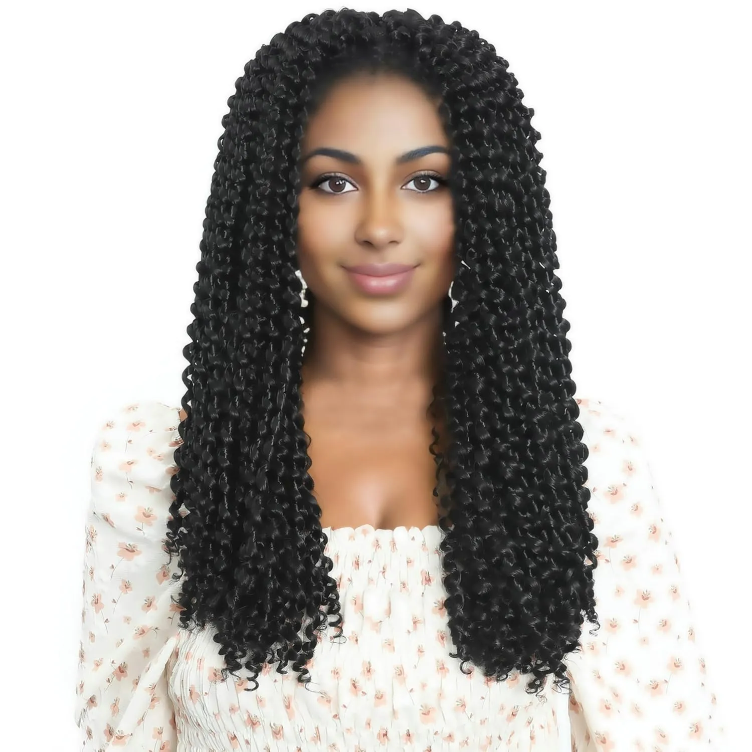 18 Inch 7 Packs Passion Twist Hair Water Wave Crochet Hair Pre Looped Bohemian Braids for Black Women