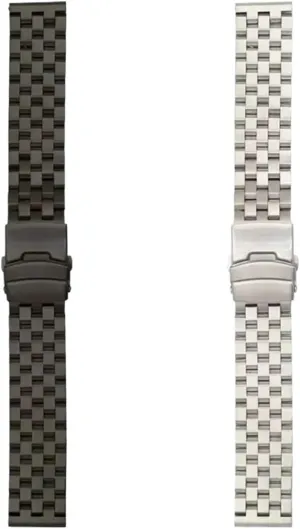 18mm 20mm 22mm 24mm 26mm Full Solid Stainless Steel Flat Interface Watch Band Straps Wristband Bracelet With Tools