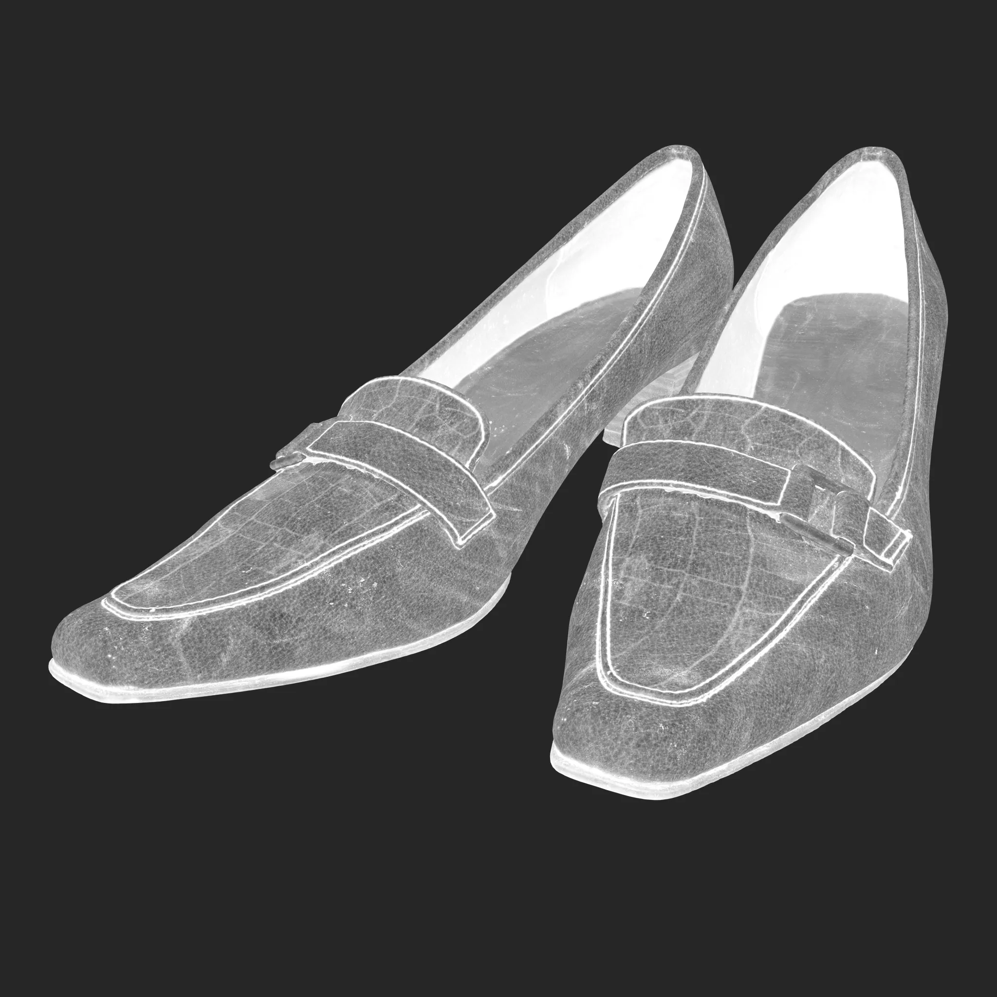 3D Women's Loafer Heels
