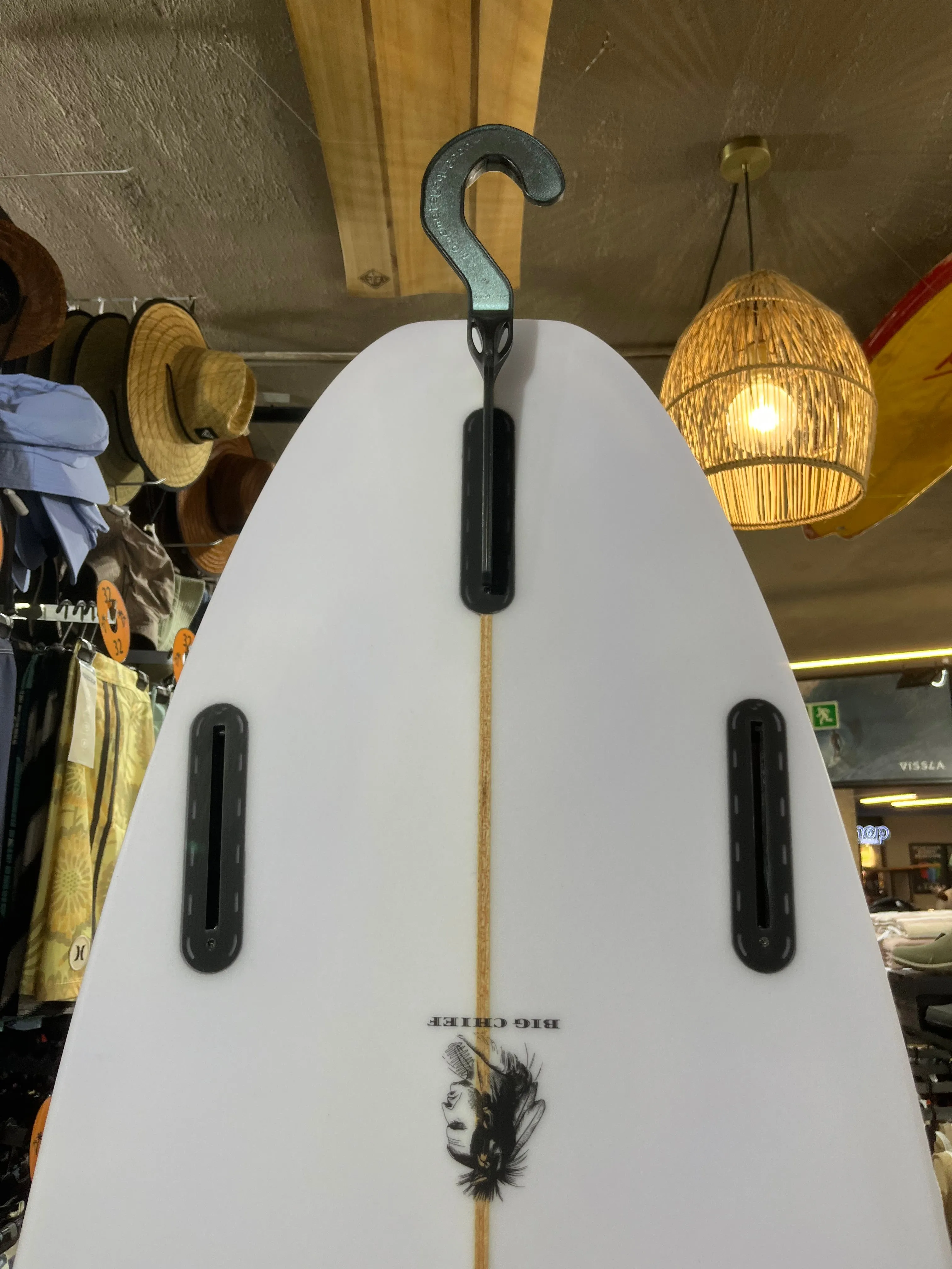 7' 0" X 21 1/2" X 2 5/8" (47.5L) Hutchison Handcrafted Minimal Big Chief HHB3439