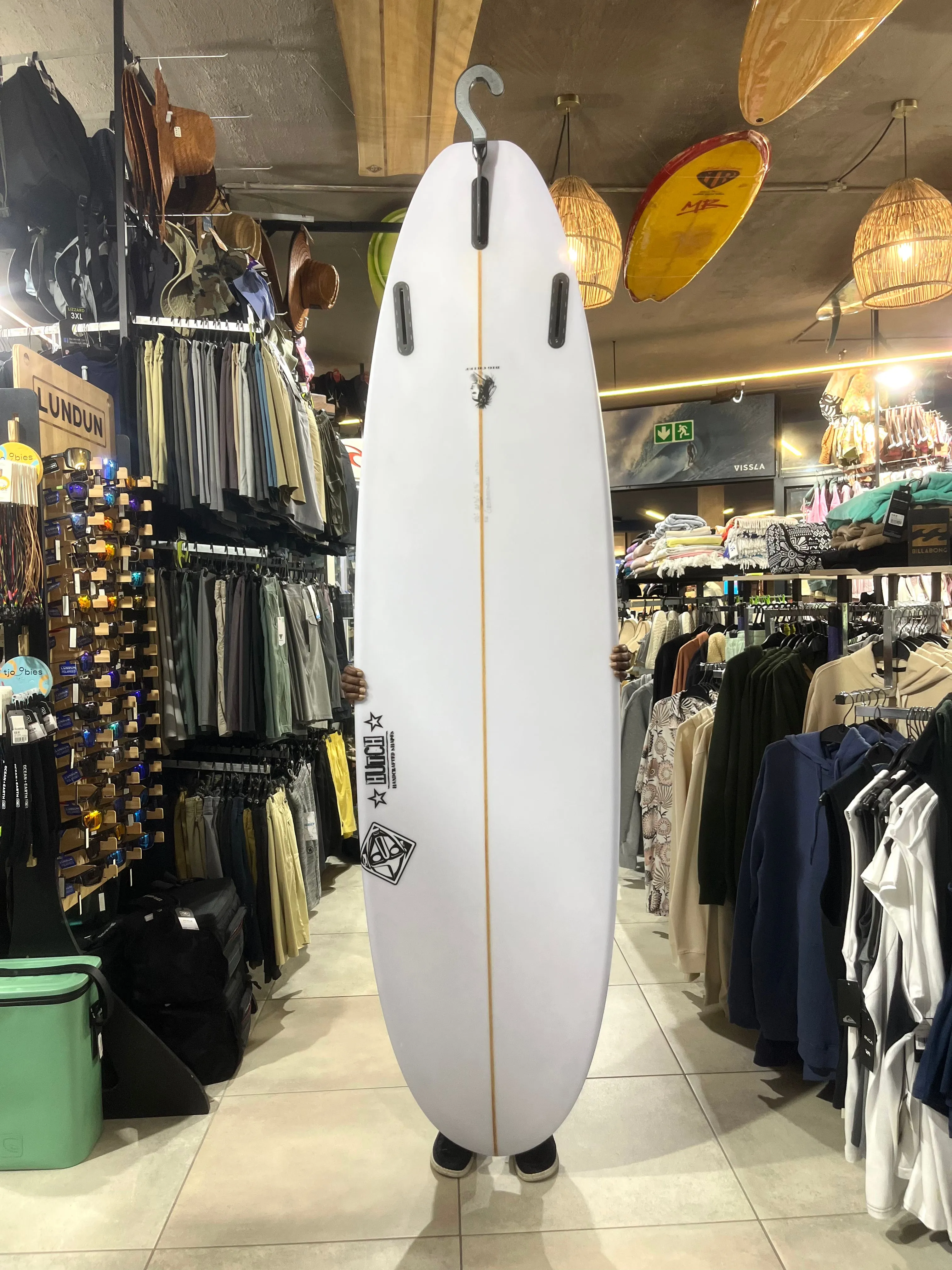 7' 0" X 21" X 2 5/8" (45.4L) Hutchison Handcrafted Minimal Big Chief HHB3444