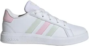 adidas Unisex-Child Grand Court Lifestyle Tennis Lace-up Shoes (Little Kid) Sneaker