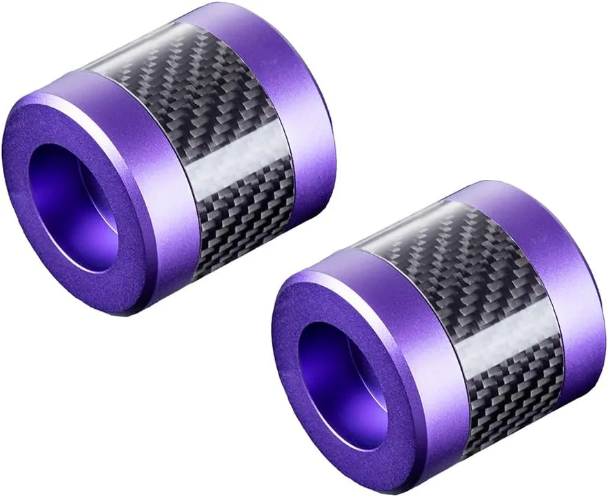 Advanblack Protek Machined CNC Alumium with Carbon Fiber Inlay Crash Bar Slider (Purple CNC w/Carbon Inlay)