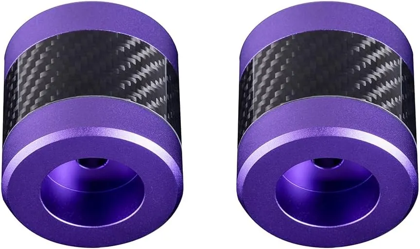 Advanblack Protek Machined CNC Alumium with Carbon Fiber Inlay Crash Bar Slider (Purple CNC w/Carbon Inlay)