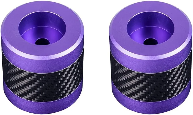 Advanblack Protek Machined CNC Alumium with Carbon Fiber Inlay Crash Bar Slider (Purple CNC w/Carbon Inlay)