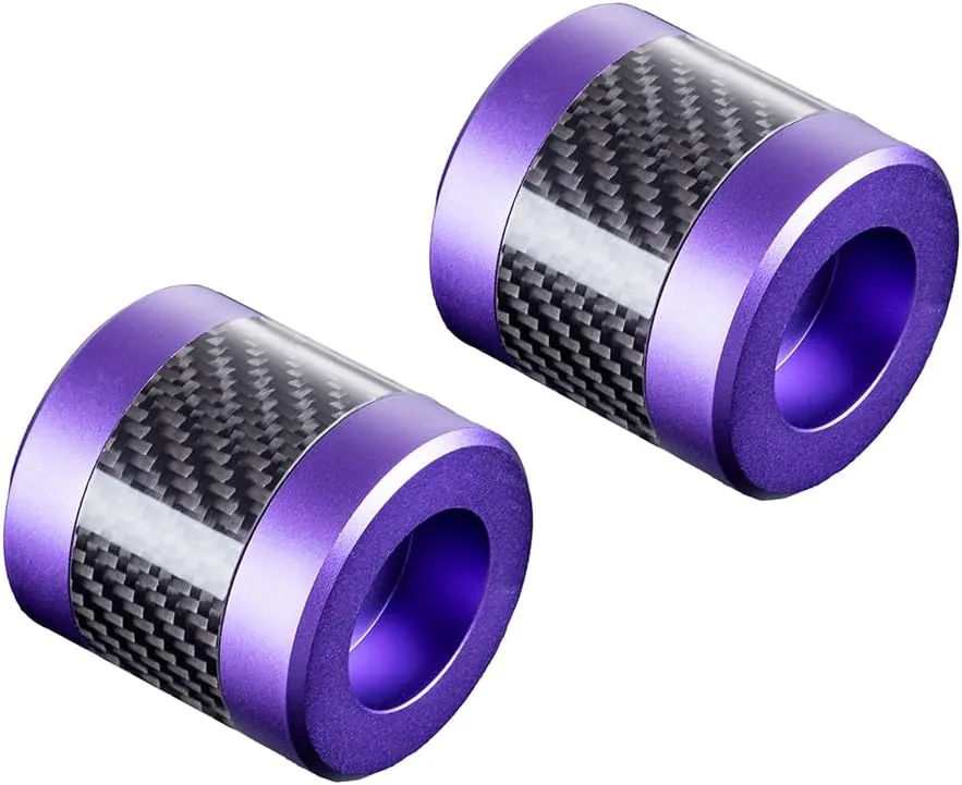 Advanblack Protek Machined CNC Alumium with Carbon Fiber Inlay Crash Bar Slider (Purple CNC w/Carbon Inlay)