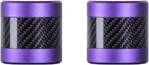 Advanblack Protek Machined CNC Alumium with Carbon Fiber Inlay Crash Bar Slider (Purple CNC w/Carbon Inlay)
