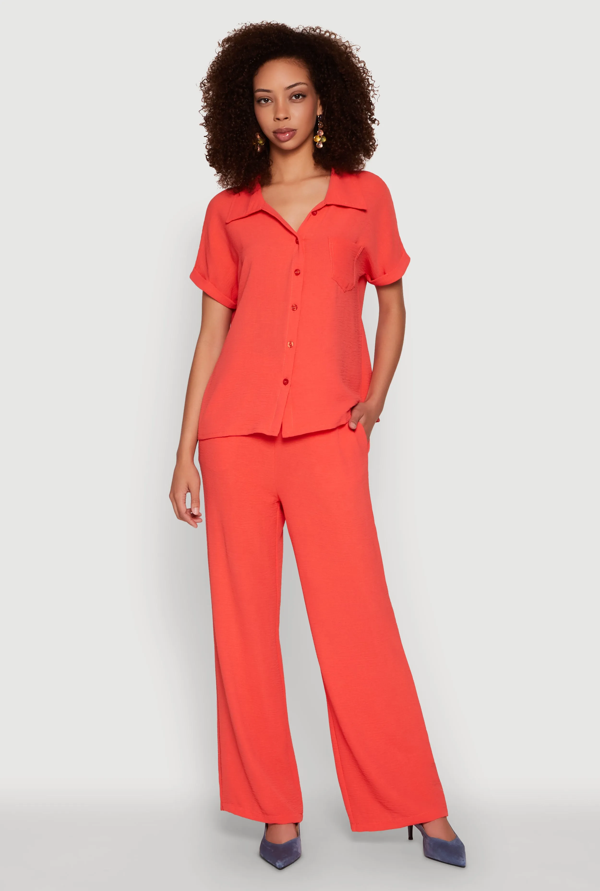 Airy Pull On Dress Pants