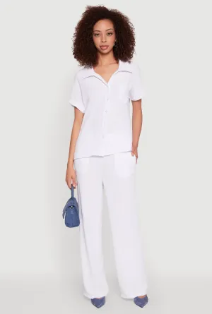 Airy Pull On Dress Pants
