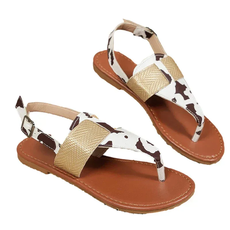 Airy slingback beach sandals