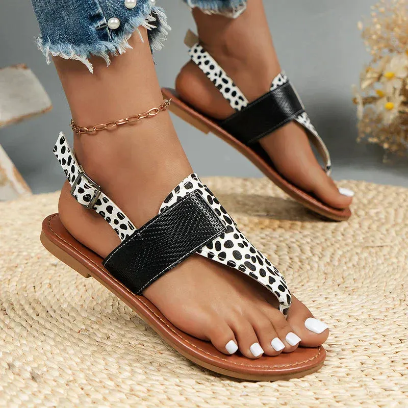 Airy slingback beach sandals