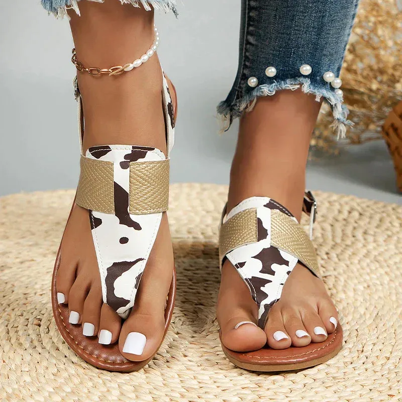 Airy slingback beach sandals