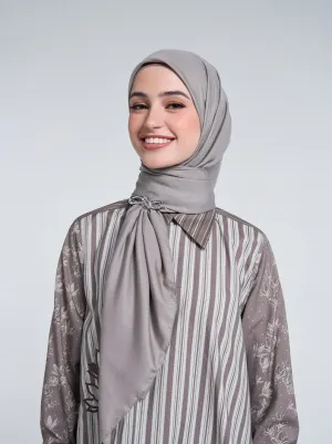 AIRY VOILE SCARF PLAIN ASH GREY