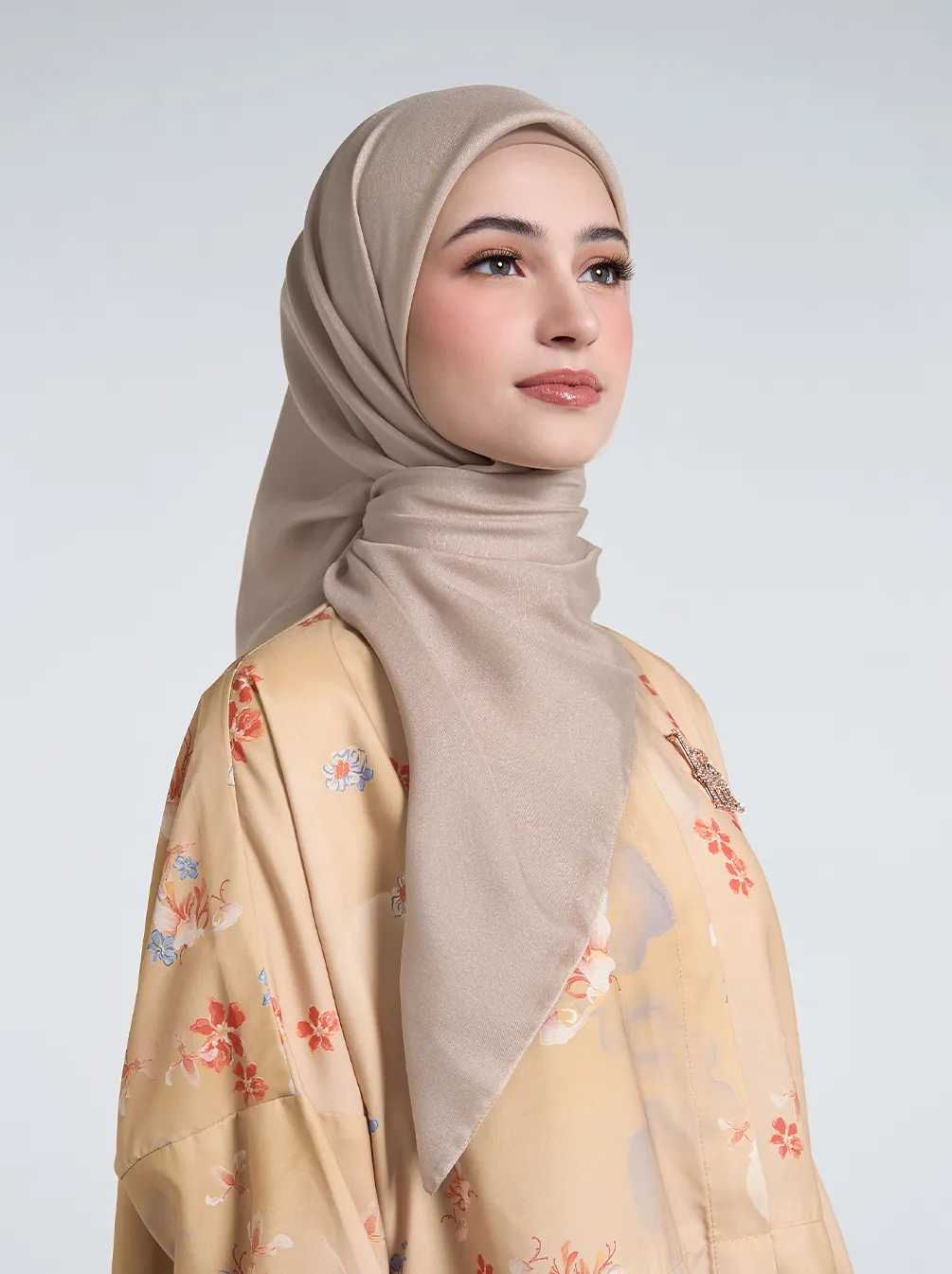 AIRY VOILE SCARF PLAIN NEUTRAL