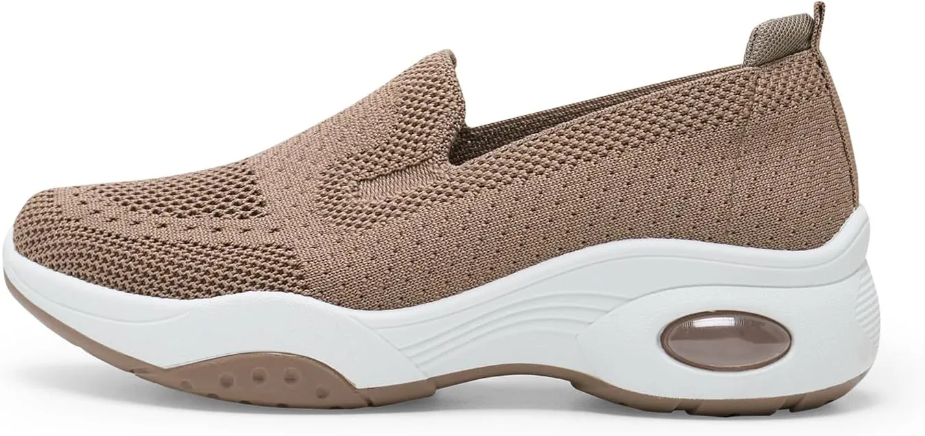 Alexis Leroy Women's Mesh-Comfortable Athletic Walking Shoes Slip On Casual Sneakers