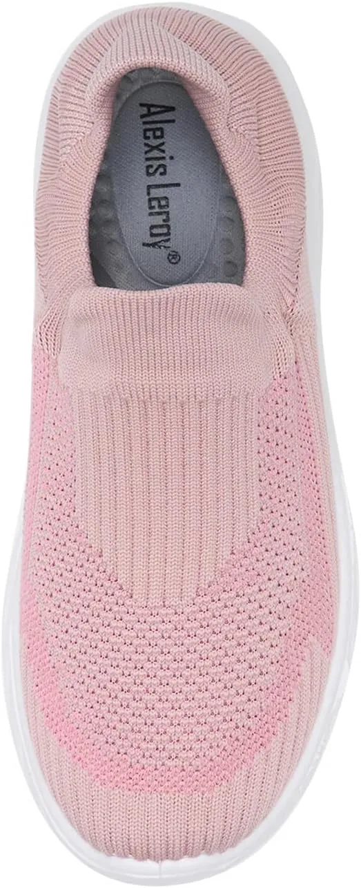 Alexis Leroy Women's Mesh-Comfortable Athletic Walking Shoes Slip On Casual Sneakers