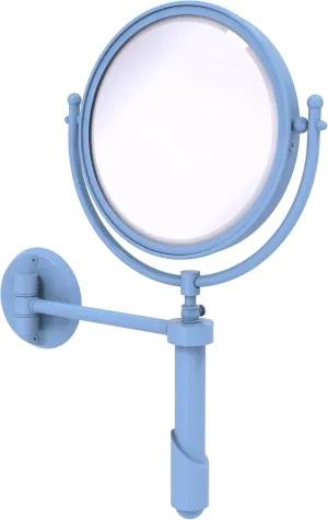 Allied Brass TRM-8/5X-FTB Tribecca Collection Wall Mounted Make-Up Mirror 8 Inch Diameter with 5X Magnification, Flat Troll Blue