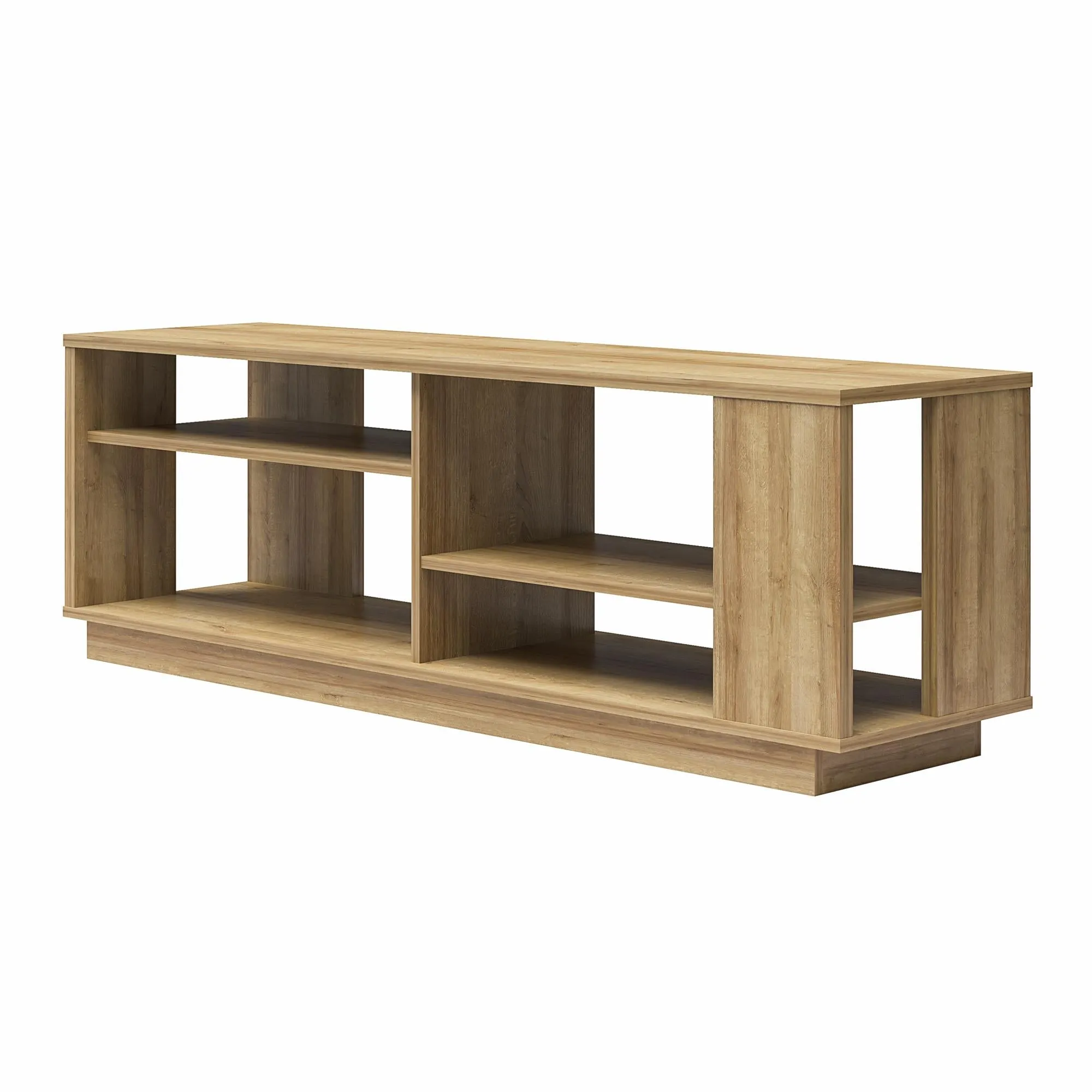 Ameriwood Home Knowle Contemporary TV Stand for TVs up to 60" - Natural|Meuble pour téléviseur contemporain Knowle d’Ameriwood Home pour téléviseurs jusqu’à 60 po - naturel