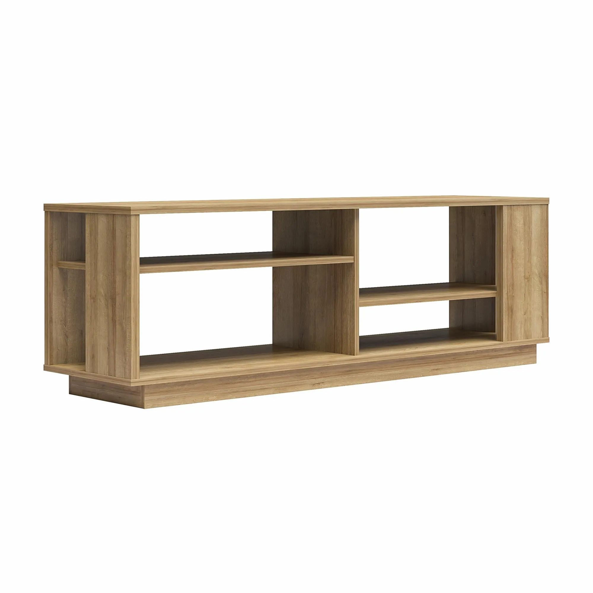 Ameriwood Home Knowle Contemporary TV Stand for TVs up to 60" - Natural|Meuble pour téléviseur contemporain Knowle d’Ameriwood Home pour téléviseurs jusqu’à 60 po - naturel
