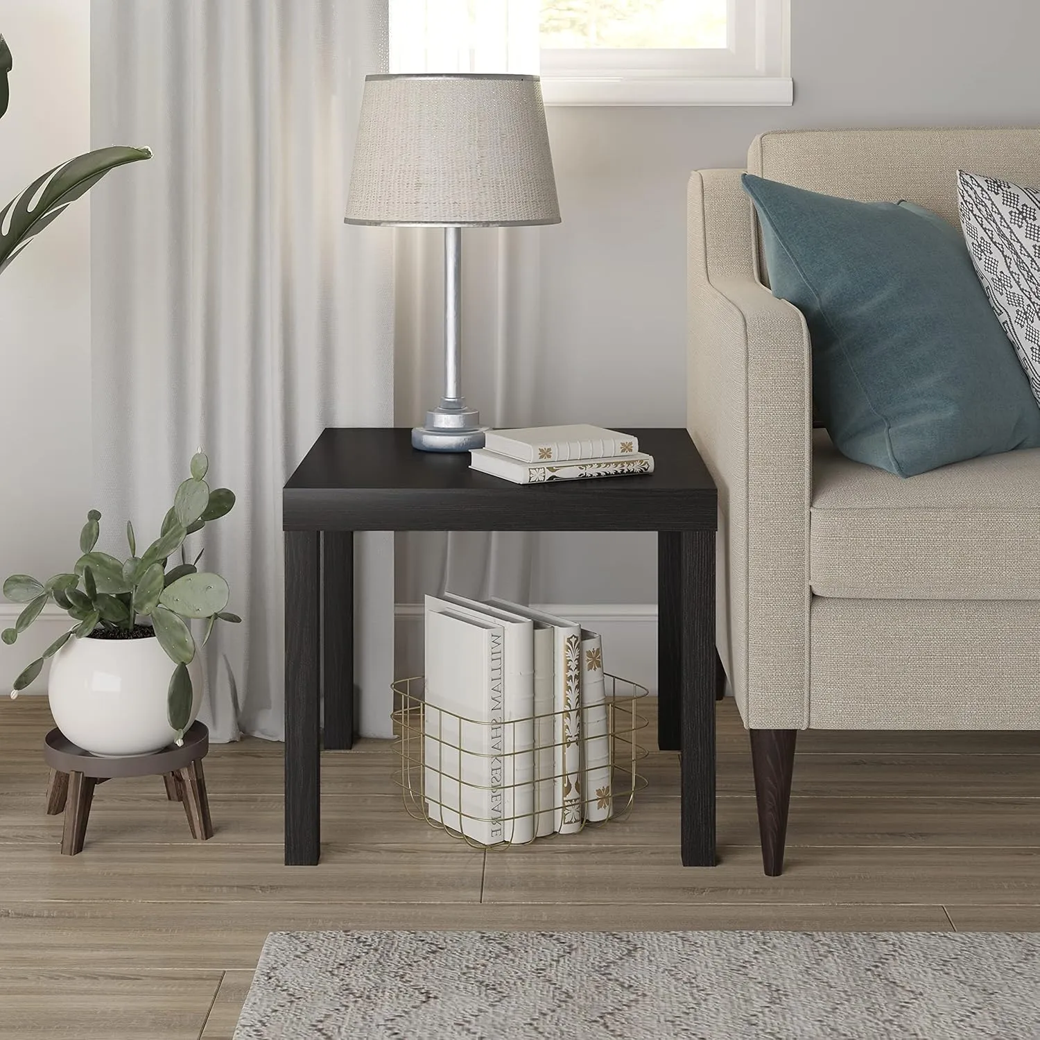Ameriwood Home Parsons Modern End Table, Espresso