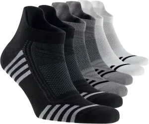 Ankle Socks with back Heel Tab for Men Low Cut Cool Comfort Fit Athletic Performance 6 pair pack