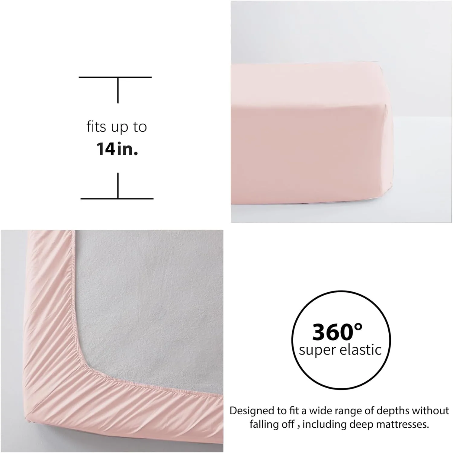 Anluoer Queen Comforter Set, Pink Tufted Bed in a Bag 7 Pieces with comforters and Sheets, All Season Bedding Sets 1 Comforter, 2 PillowShams, Pillowcases, Flat Sheet, Fitted Sheet (ANUS23CF04PI8888)