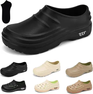 Armadillo Clogs Nurse Shoes for Women Men Comfortable Non Slip Work Shoes, Oil Resistant Chef Wide Waterproof Shoe, Ideal for Healthcare Kitchen Food Service Garden Unisex