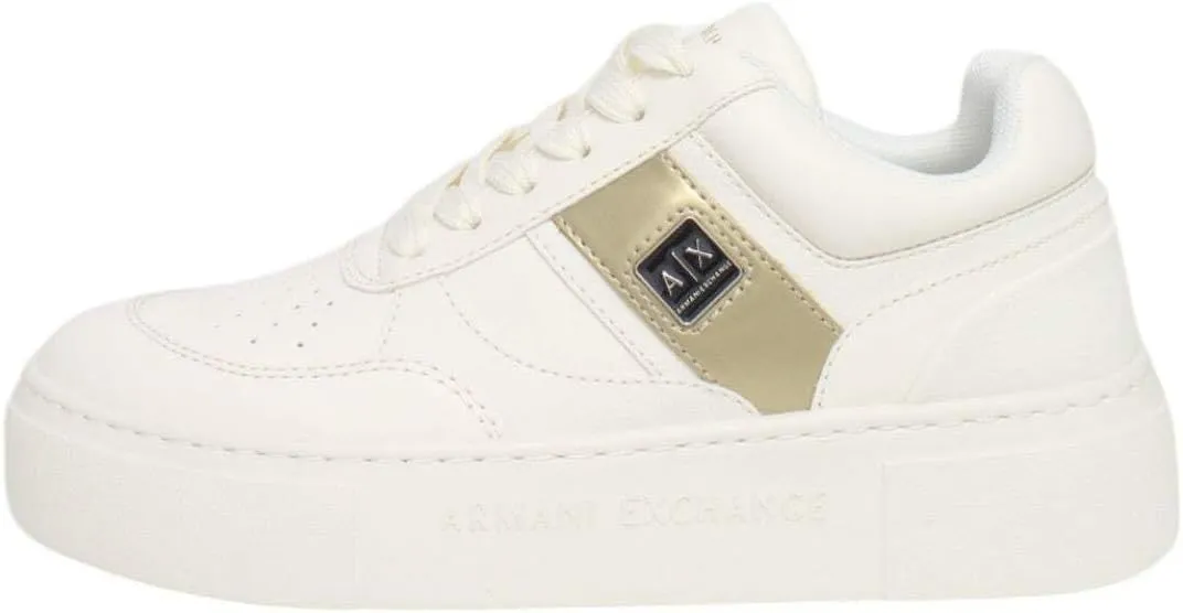 Armani Exchange Women's Bold Diagonal Logo Stripe Sneaker