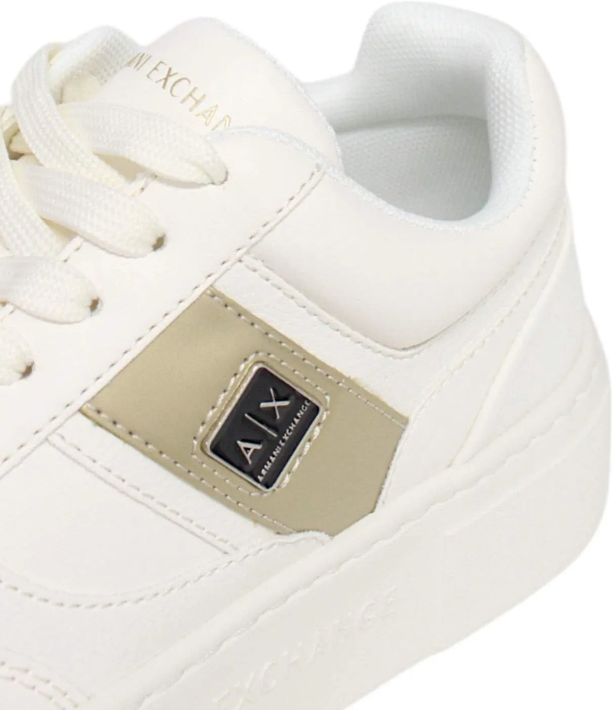 Armani Exchange Women's Bold Diagonal Logo Stripe Sneaker