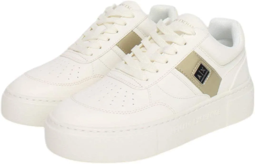 Armani Exchange Women's Bold Diagonal Logo Stripe Sneaker