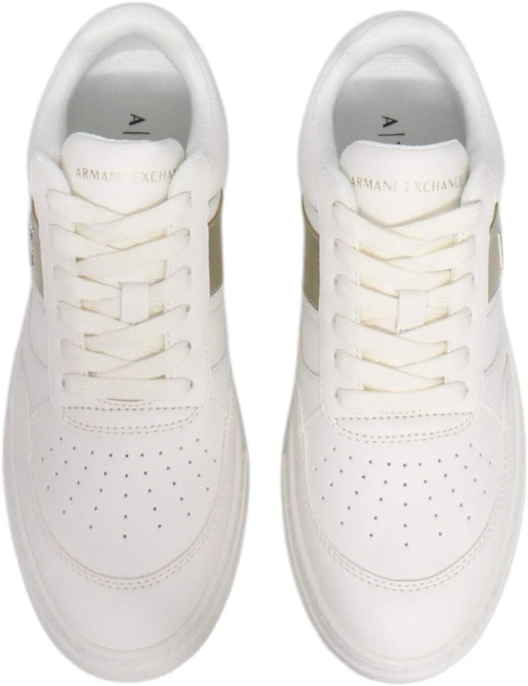 Armani Exchange Women's Bold Diagonal Logo Stripe Sneaker