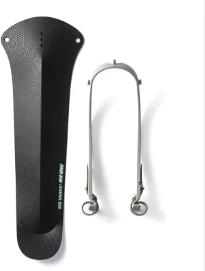 Ass Savers - Win Wing Gravel - Rear Mudguard for Gravel Bikes, for Tire Widths up to 60mm, Ultralight, Clip On, Easy Installation and Removal, Secure Mount, Sustainable, Swedish Design, Black Dots