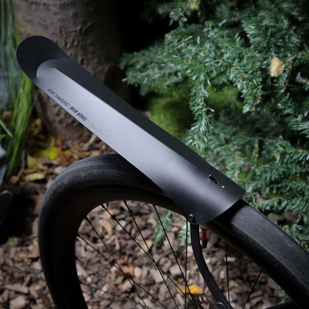 Ass Savers - Win Wing/Win Wing 2 - Rear Mudguards for Gravel/Road Bikes - Road for up to 35mm Wide Tires, Gravel for up to 60mm Wide Tires, Ultralight, Durable, Clip On, Secure Mount, Swedish