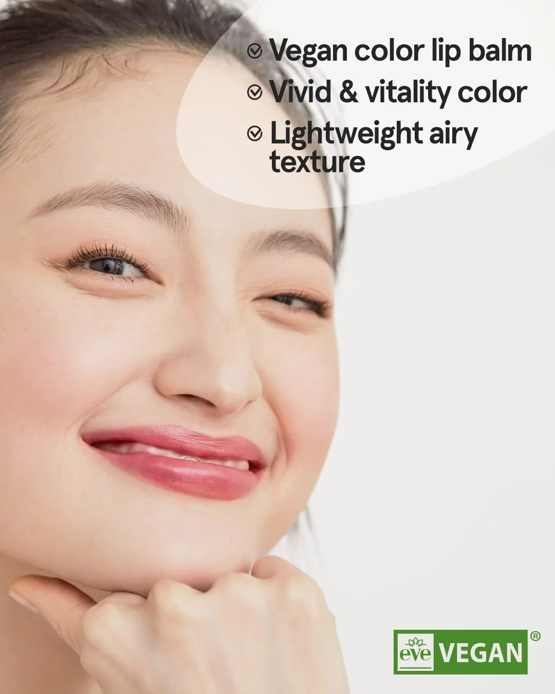 ATHÉ Authentic Airy Lip Balm 05 &JOY, Korean Vegan Color Lip Blam, Flake-Free Slim Fit Lips, Silky Powdery Finish & Air-like Blurring with Vibrant Colors, 0.11oz.