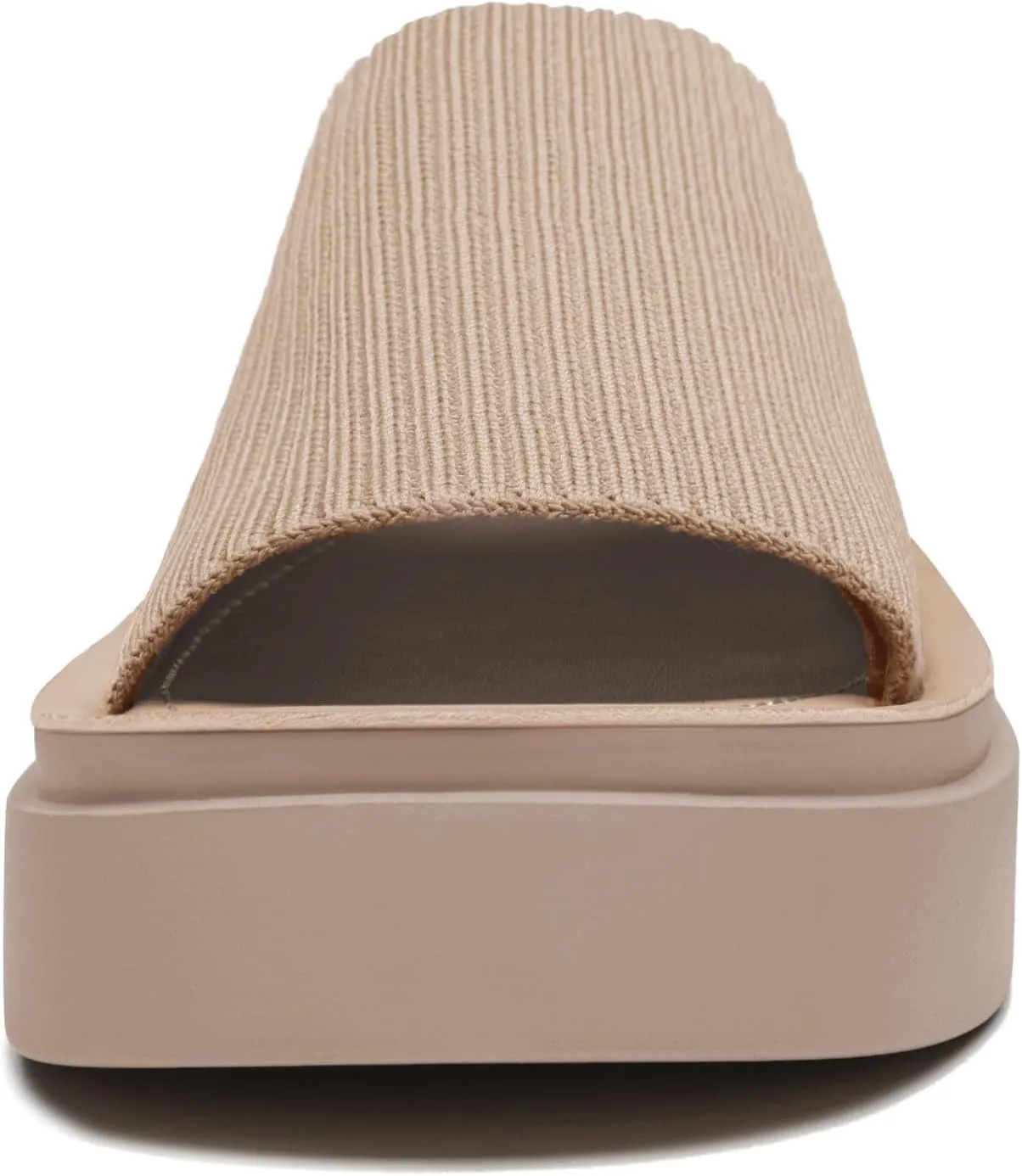 Athlefit Women's Slip On Platform Sandals Comfortable Open Toe Summer Flatform Slide Sandals
