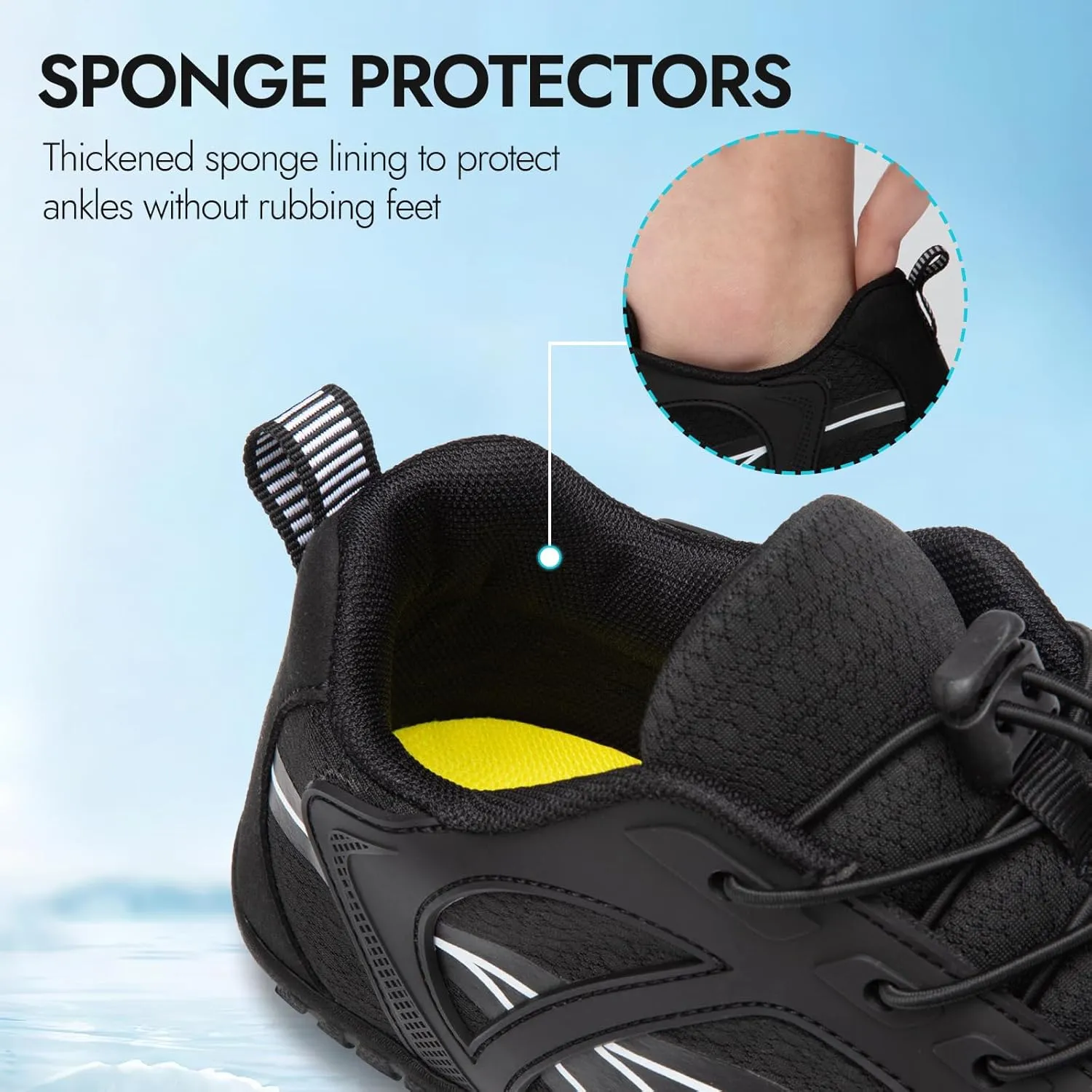 ATHMILE Barefoot Shoes Women Water Shoes Wide Toe Non-Slip Aqua Beach Quick-Dry for Swim Kayak Lake Pool River Hiking Surfing Boating Fishing Diving Cruise Ship Essentials