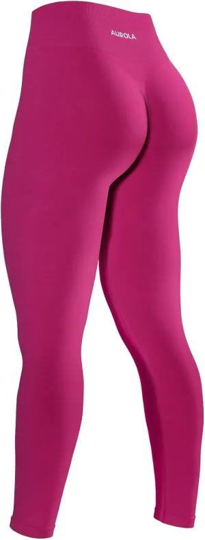 AUROLA Dream Collection Workout Leggings for Women High Waist Seamless Scrunch Athletic Running Gym Fitness Active Pants