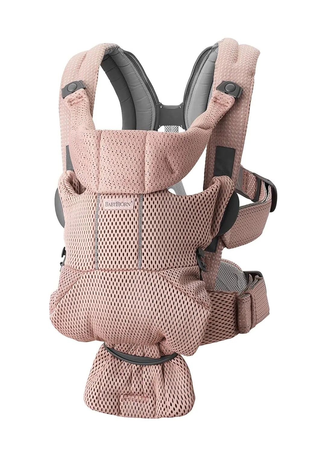 BabyBjörn Baby Carrier Free, 3D Mesh, Dusty Pink