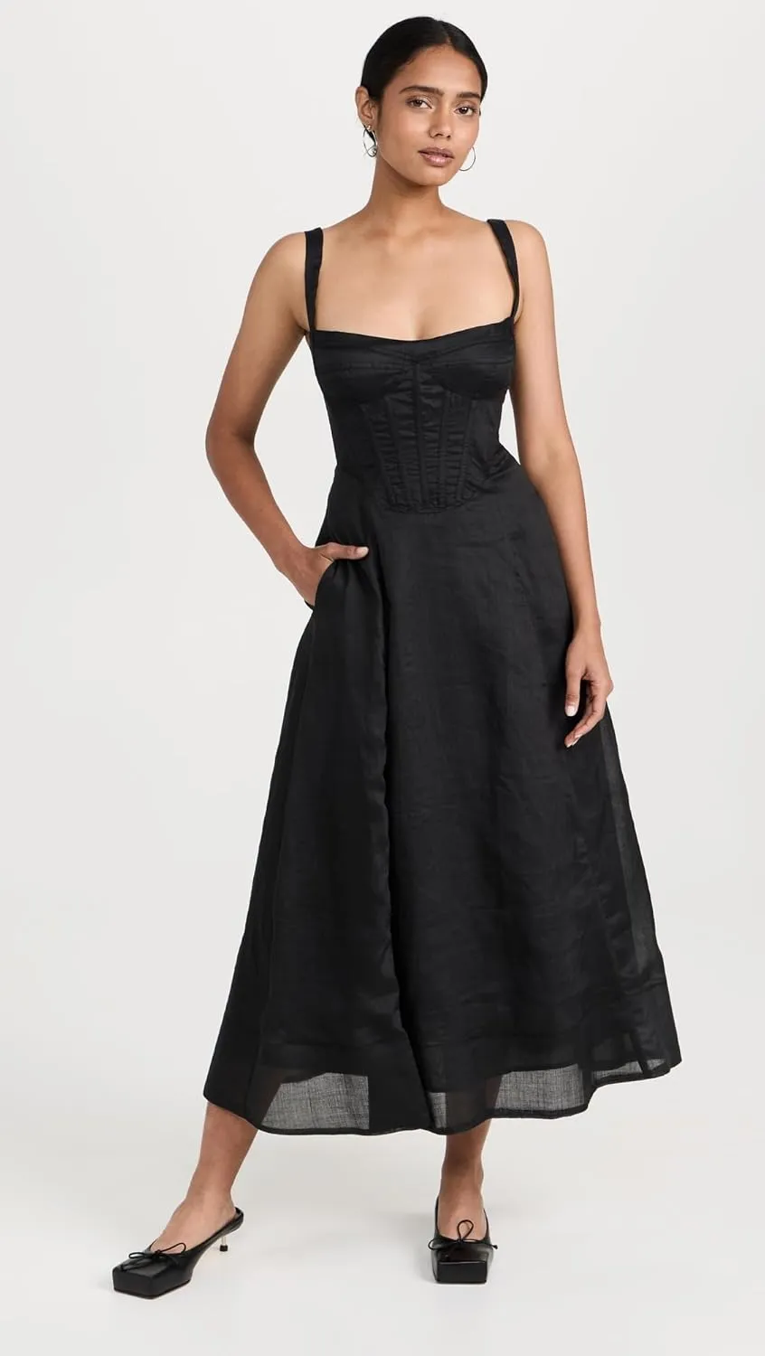 Bardot Women's Adaline Corset Midi Dress