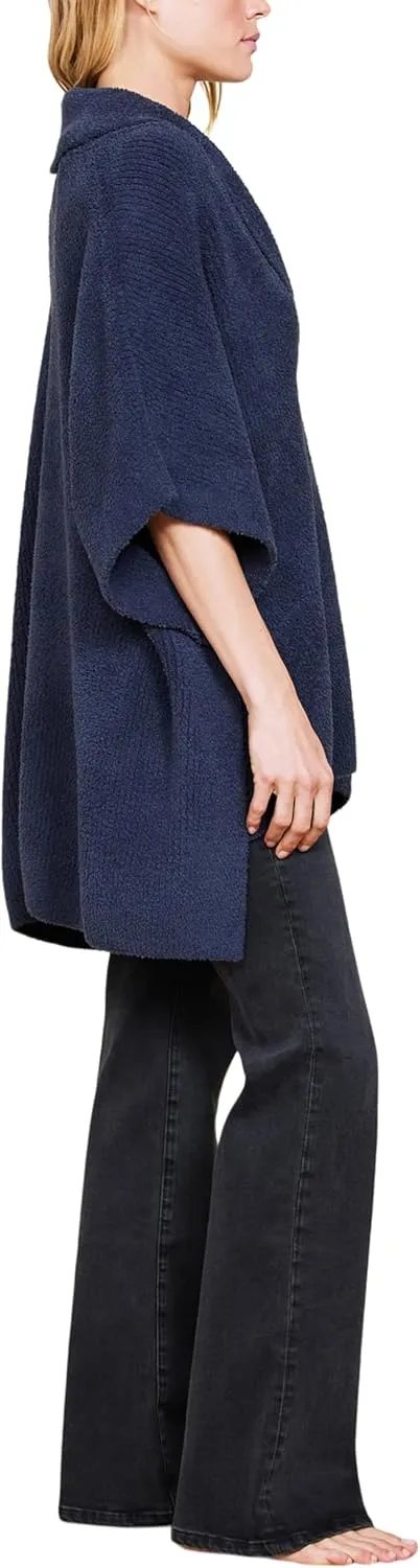 Barefoot Dreams Women's CozyChic Shawl Collar Poncho