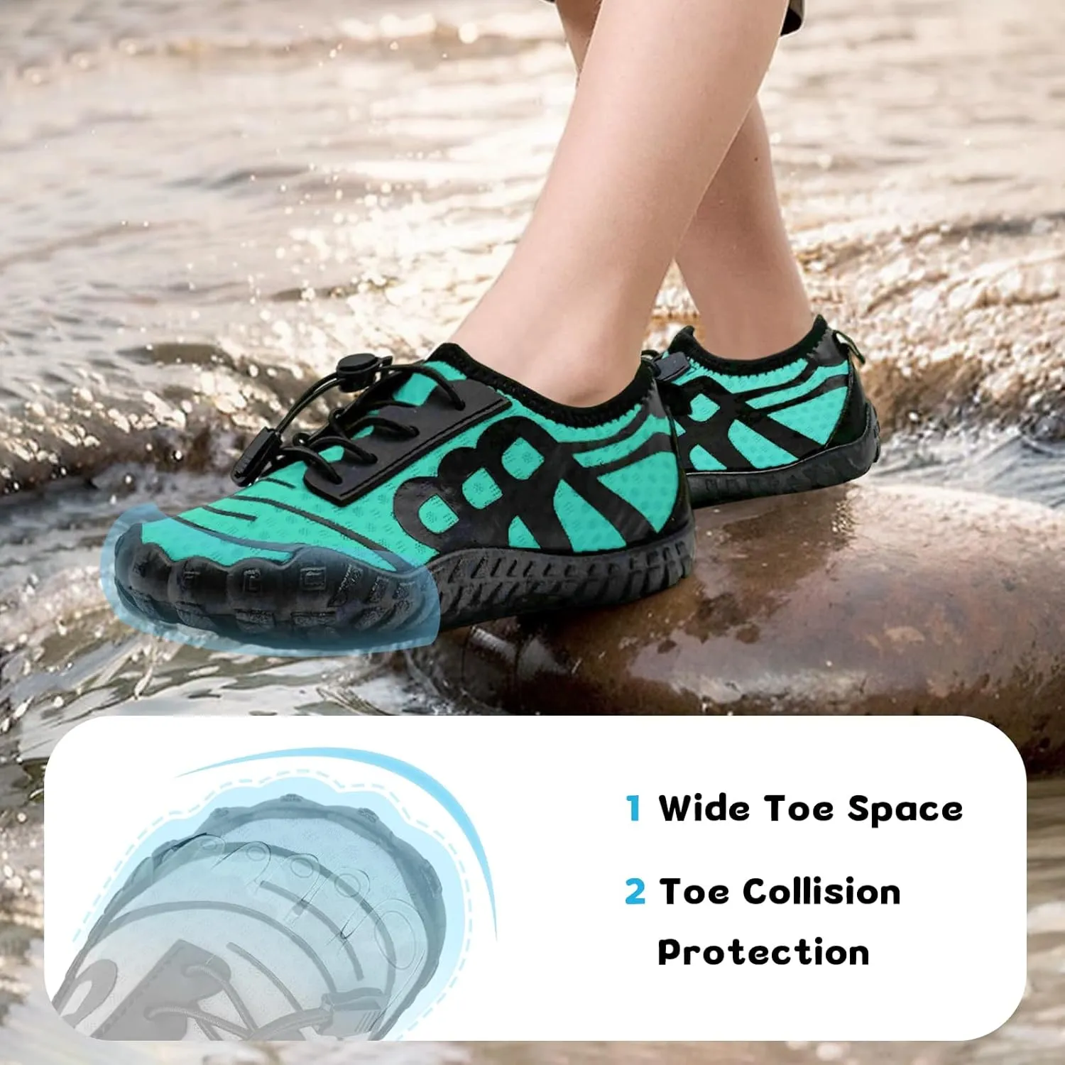Barefoot Shoes for Women & Men - Minimalist Hiking/Trail Running Footwear with Wide Toe Box | Zero Drop Lightweight Breathable Quick-Dry Outdoor Sneakers (Size 3.5-11)