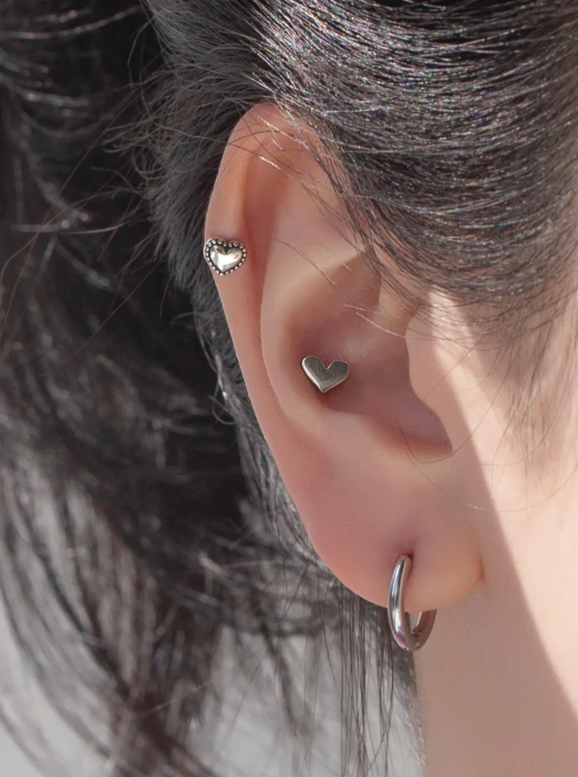 BASIC FLAT HEART PIERCING