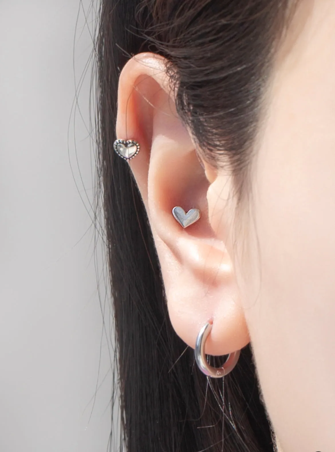 BASIC FLAT HEART PIERCING