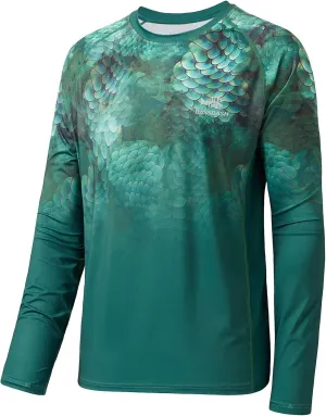 BASSDASH FS14M Men's Camo Gradient Performance Long Sleeve Fishing Shirt UPF50 