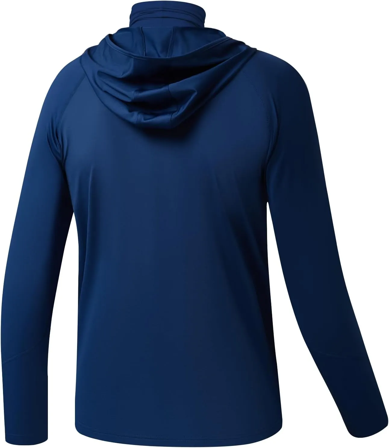 BASSDASH Youth UPF 50  Hooded Shirts with Mask UV Neck Gaiter Sun Protection Long Sleeve T Shirt for Fishing Swim