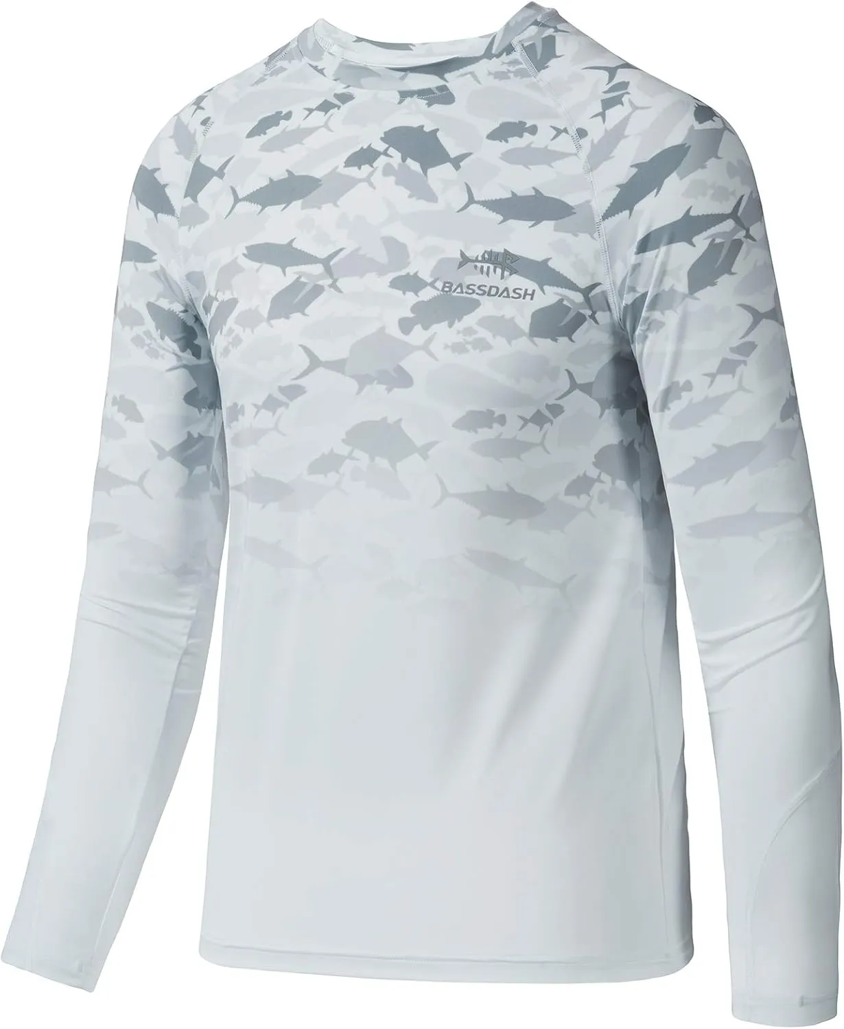 BASSDASH Youth UPF50  Camo Long Sleeve Fishing Shirt UV Protection Quick Dry Tee