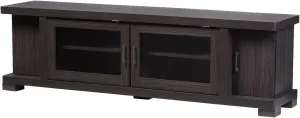 Baxton Studio TV838076-Embosse tv-Stand, 70", Grey/Dark Brown