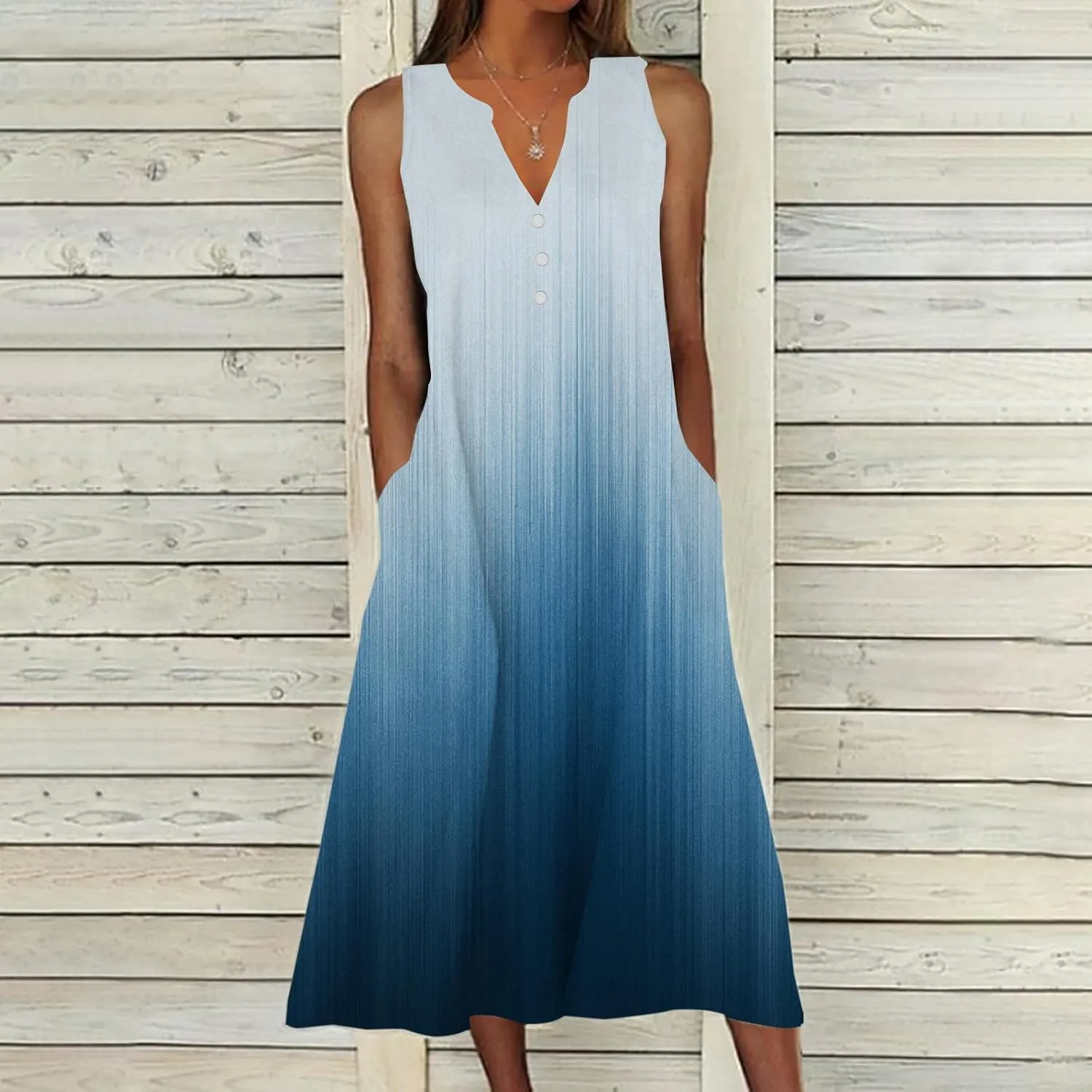 Beach Sundresses for Women 2025 Vacation Casual Plus Size Midi Sun Dress Loose Flowy Summer Boho Long Dresse Trendy